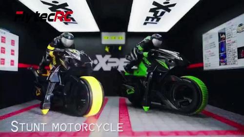 Y09 Green Edition 360° Rotating High Speed Drift RC Stunt Motorcycle