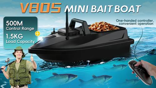Flytec V805 Mini RC Bait Boat 1.5KG Load Cruise Control 500M Distance Low Battery Alert Fishing Boat