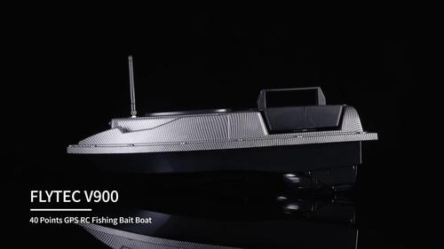 Flytec V900 Upgrade Version Of V010 40 Points GPS 500M Auto Return RC Bait Boat With Steering Light